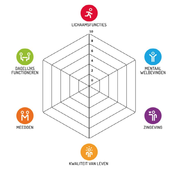 Het spinnenwebmodel Positieve Gezondheid